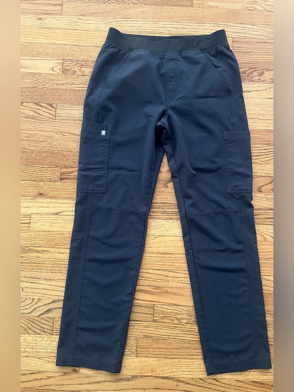 Figs Women’s Scrub Cargo Pants Old Generation Inner Drawstring Gray Sz M